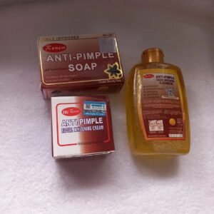 SET of Herbal Anti-Pimple Soap, Cream & Cleanser (for spots, Acne and Wrinkles)